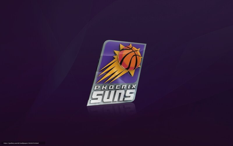 Phoenix Suns logo on purple