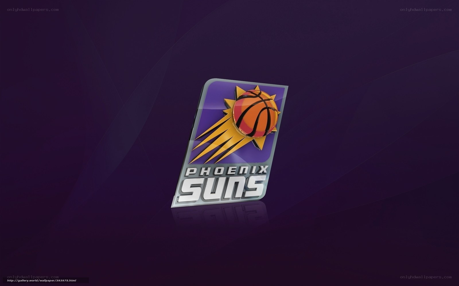Phoenix Suns logo on purple