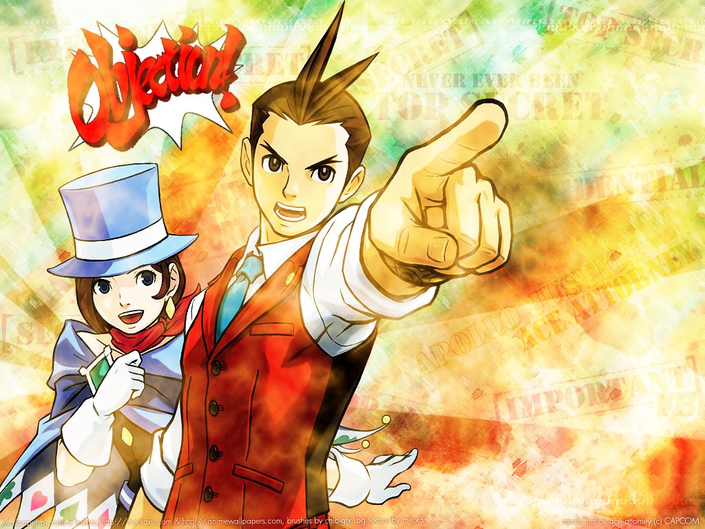 Phoenix Wright and Maya Fey in action
