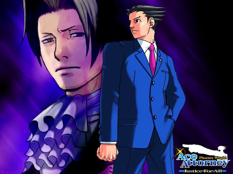 Phoenix Wright and Miles Edgeworth