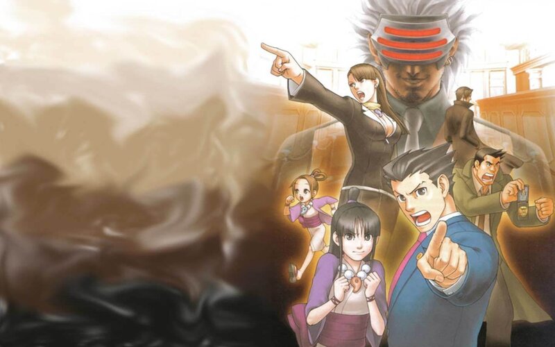 Phoenix Wright and team in action