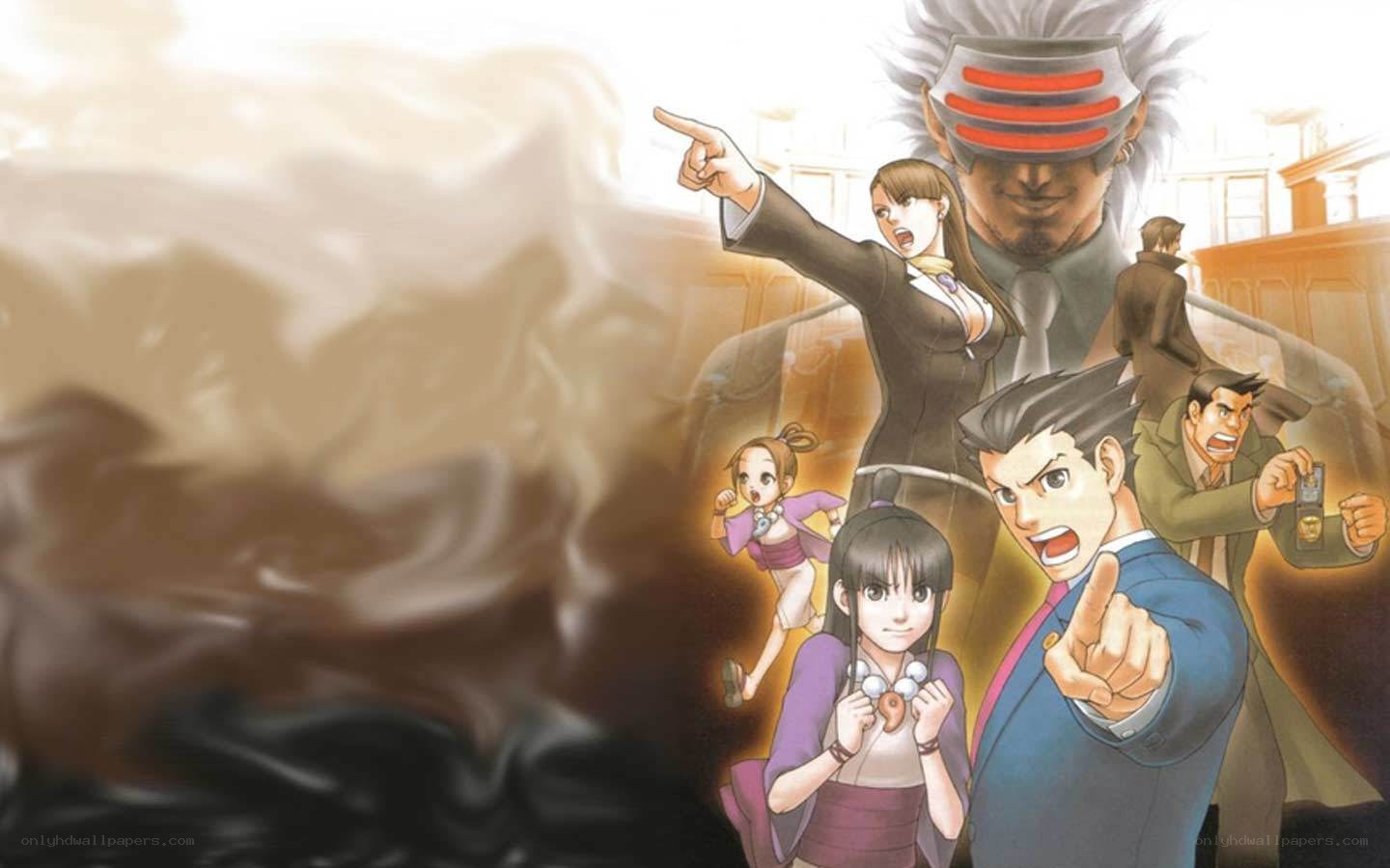 Phoenix Wright and team in action