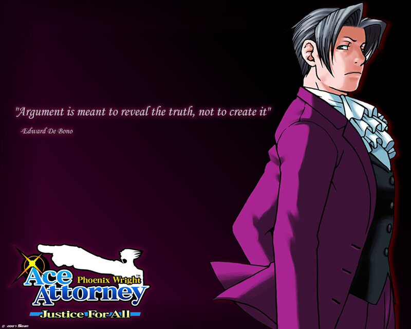Phoenix Wright character wallpaper