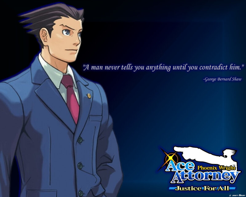 Phoenix Wright character wallpaper