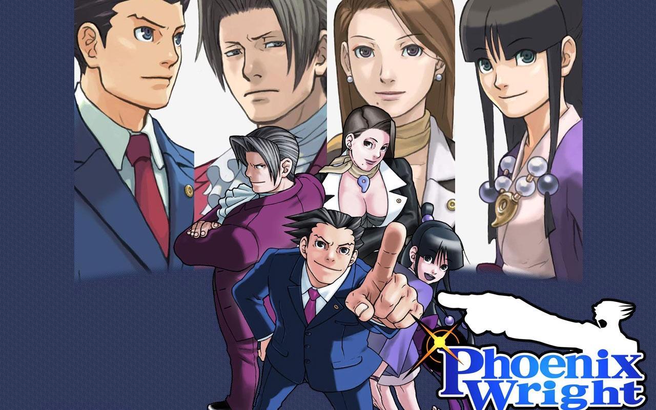 Phoenix Wright characters collage