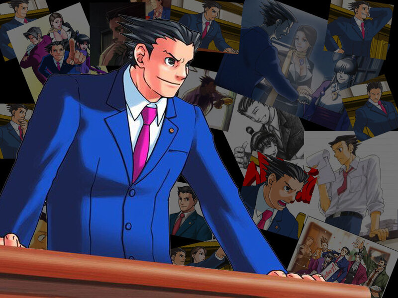Phoenix Wright in court