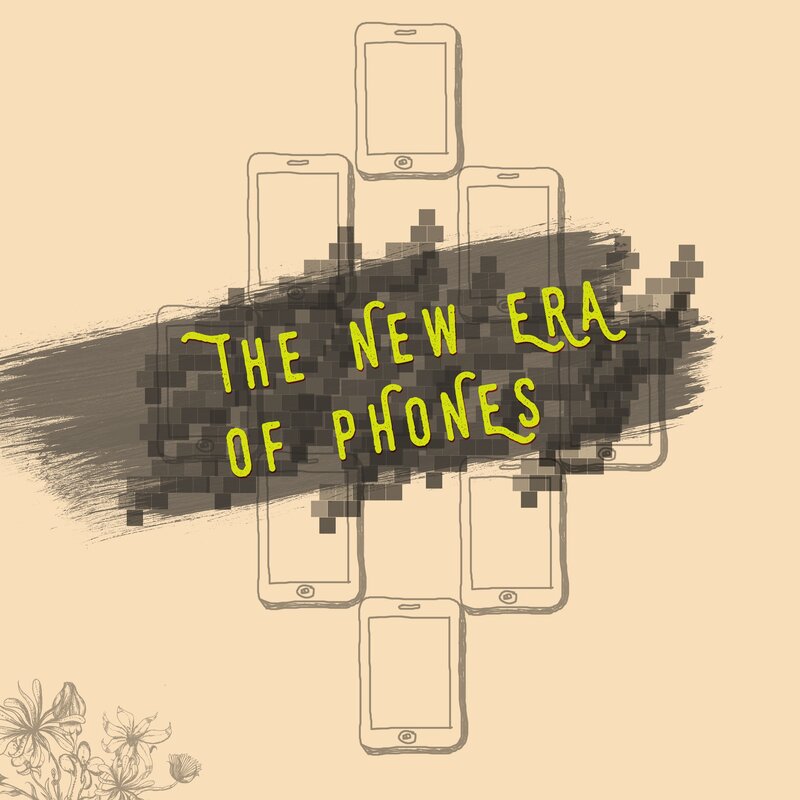 Phones in Cross Pattern