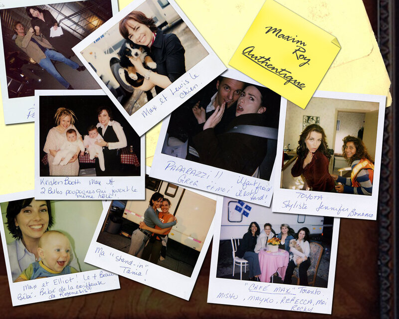 Photo collage of cast and crew
