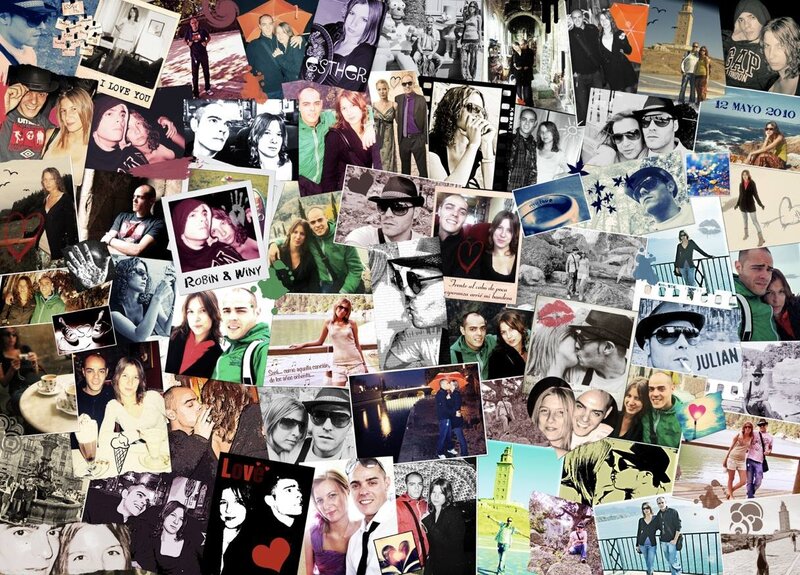 Photo Collage of Couple