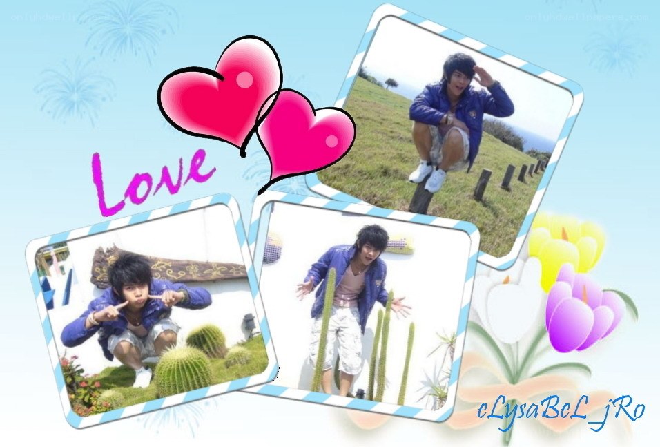photo collage with hearts