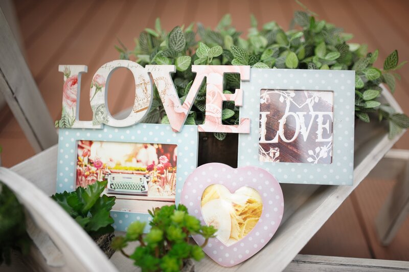Photo Frames with Greenery