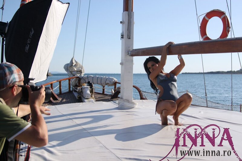 Photo shoot on a sailboat