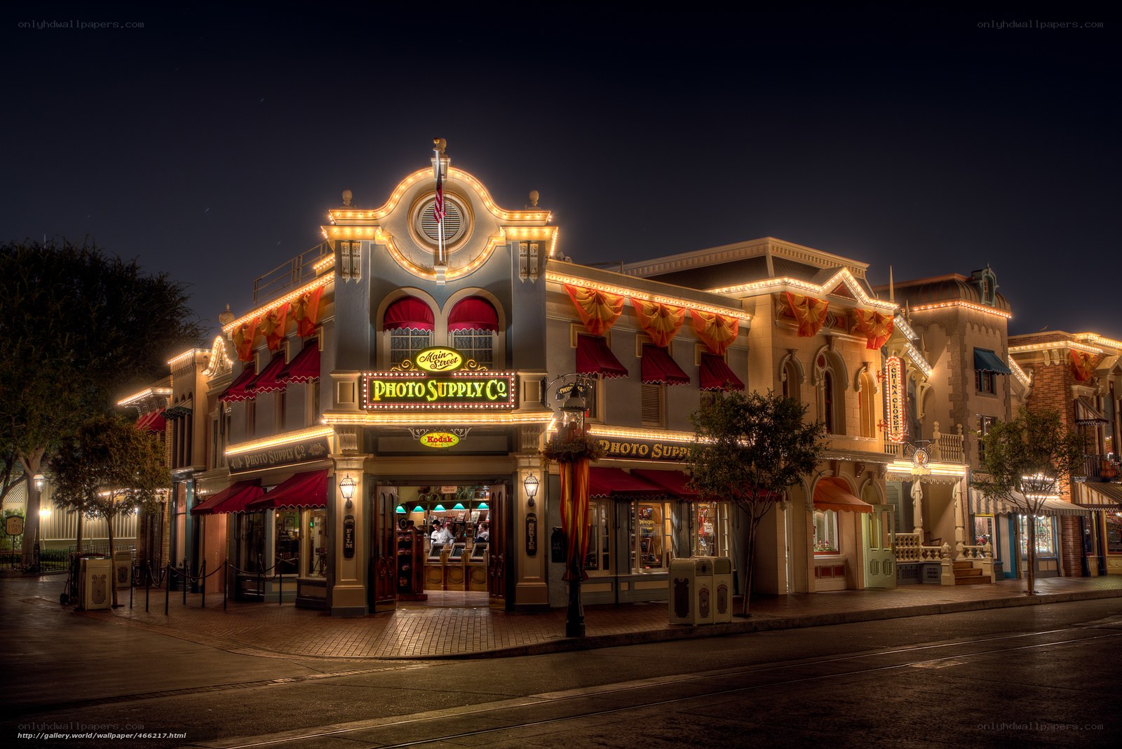 Photo Supply Co at night