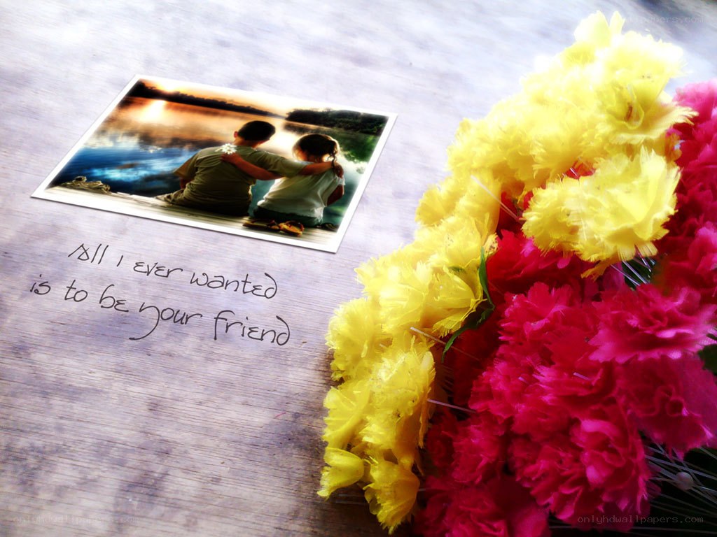 photo with flowers and quote