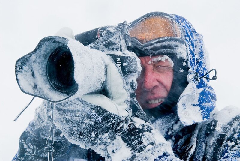 Photographer in Snow