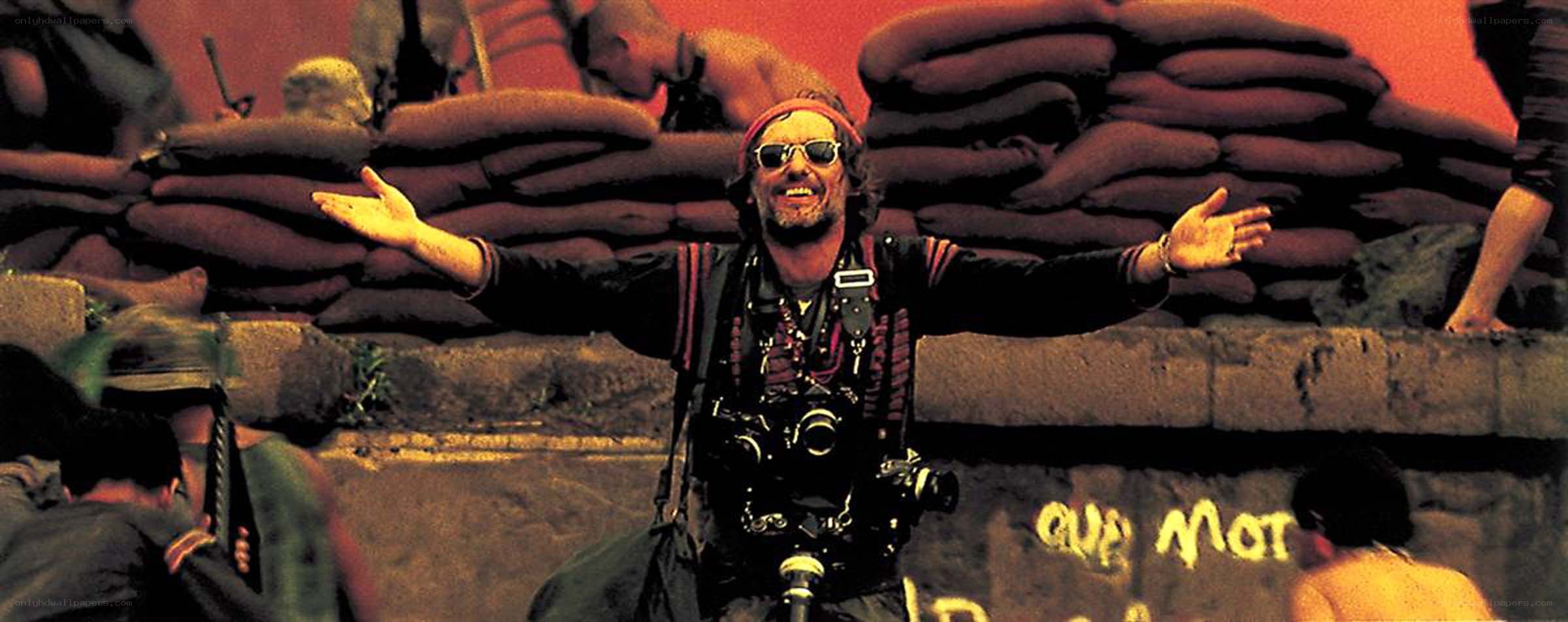 Photographer in war zone