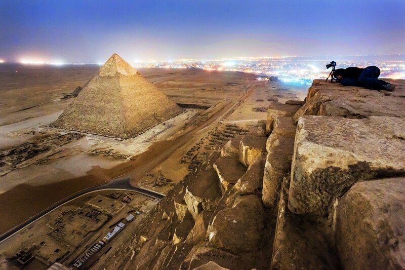 Photographer on Pyramid