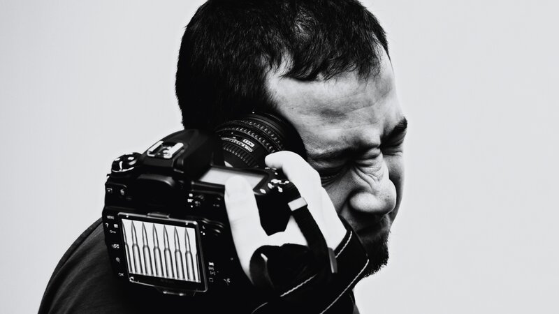 Photographer with camera