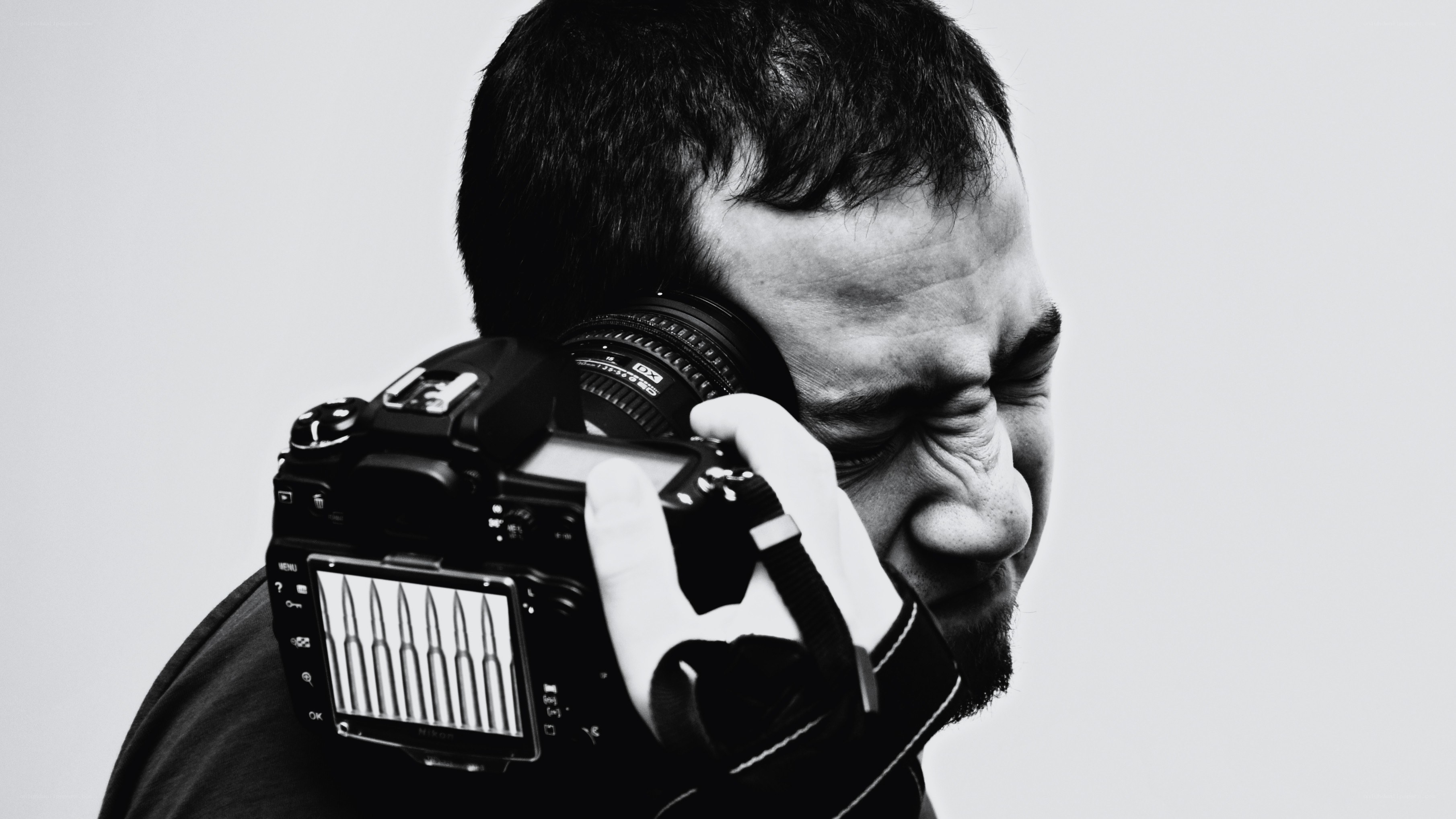 Photographer with camera