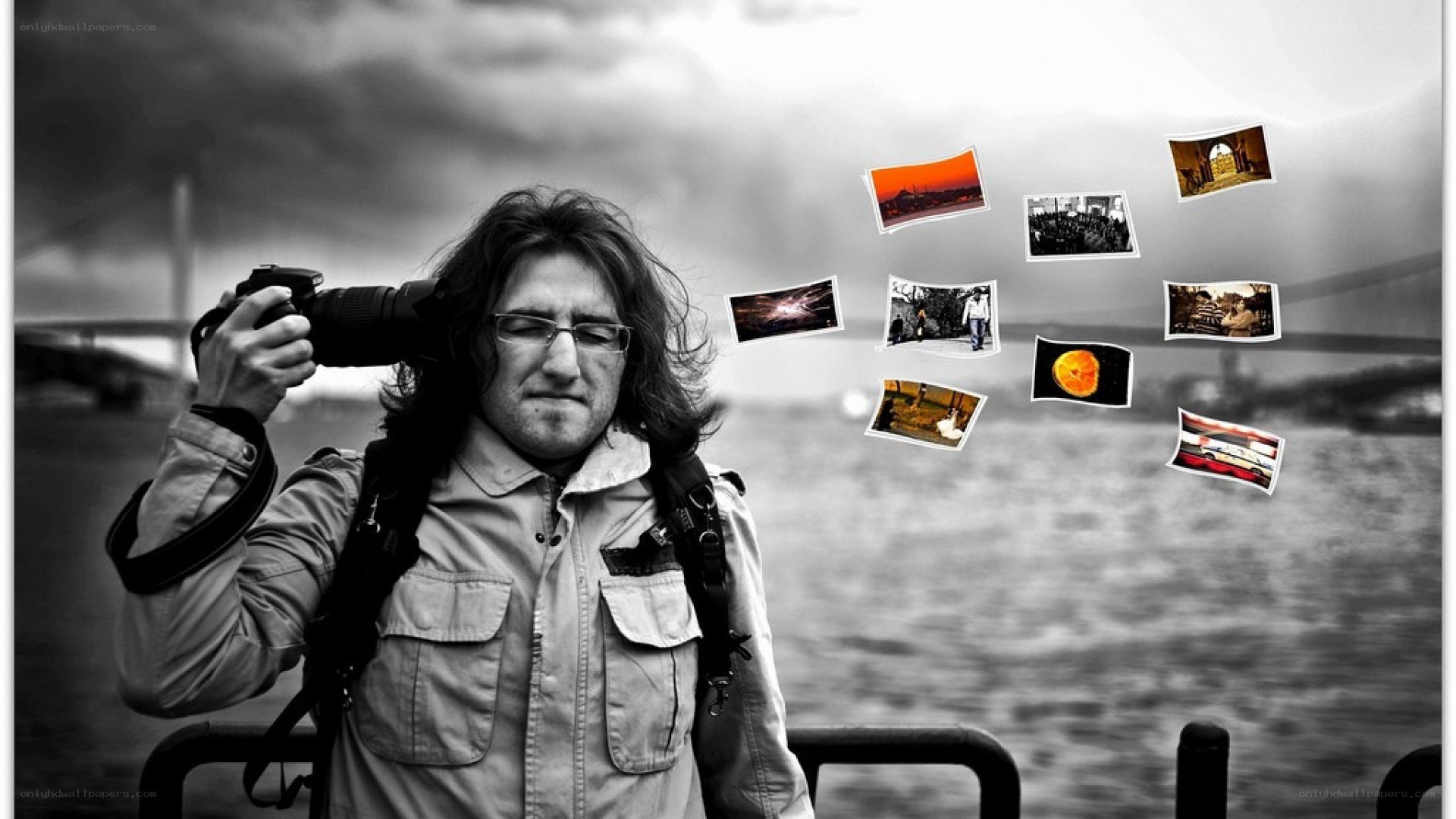 photographer with camera