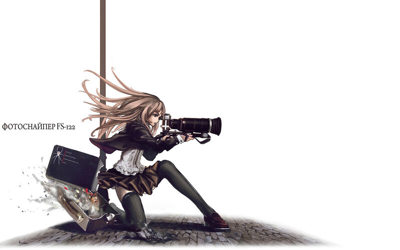Photographer with camera