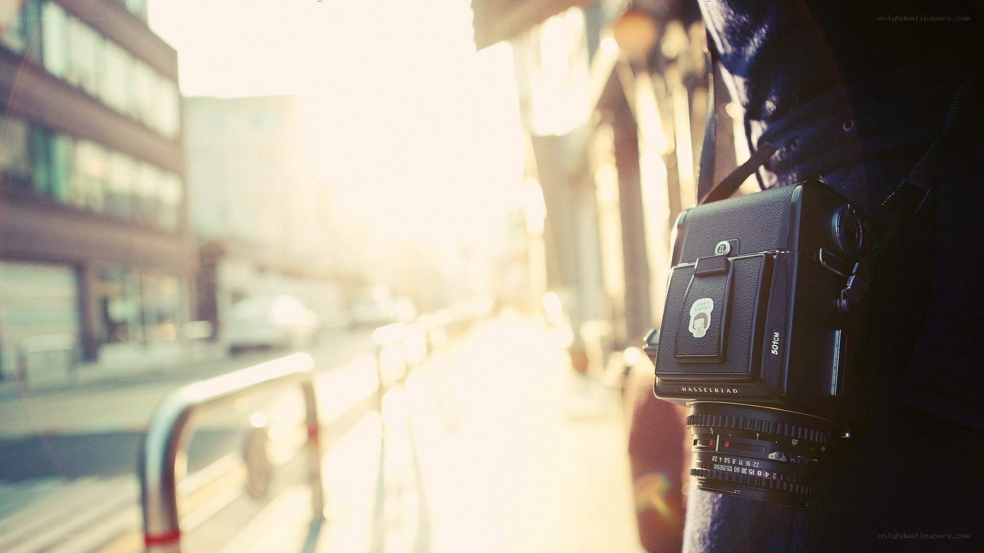 Photographer with Hasselblad camera