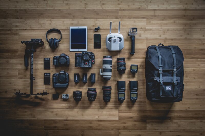 Photography Gear Layout