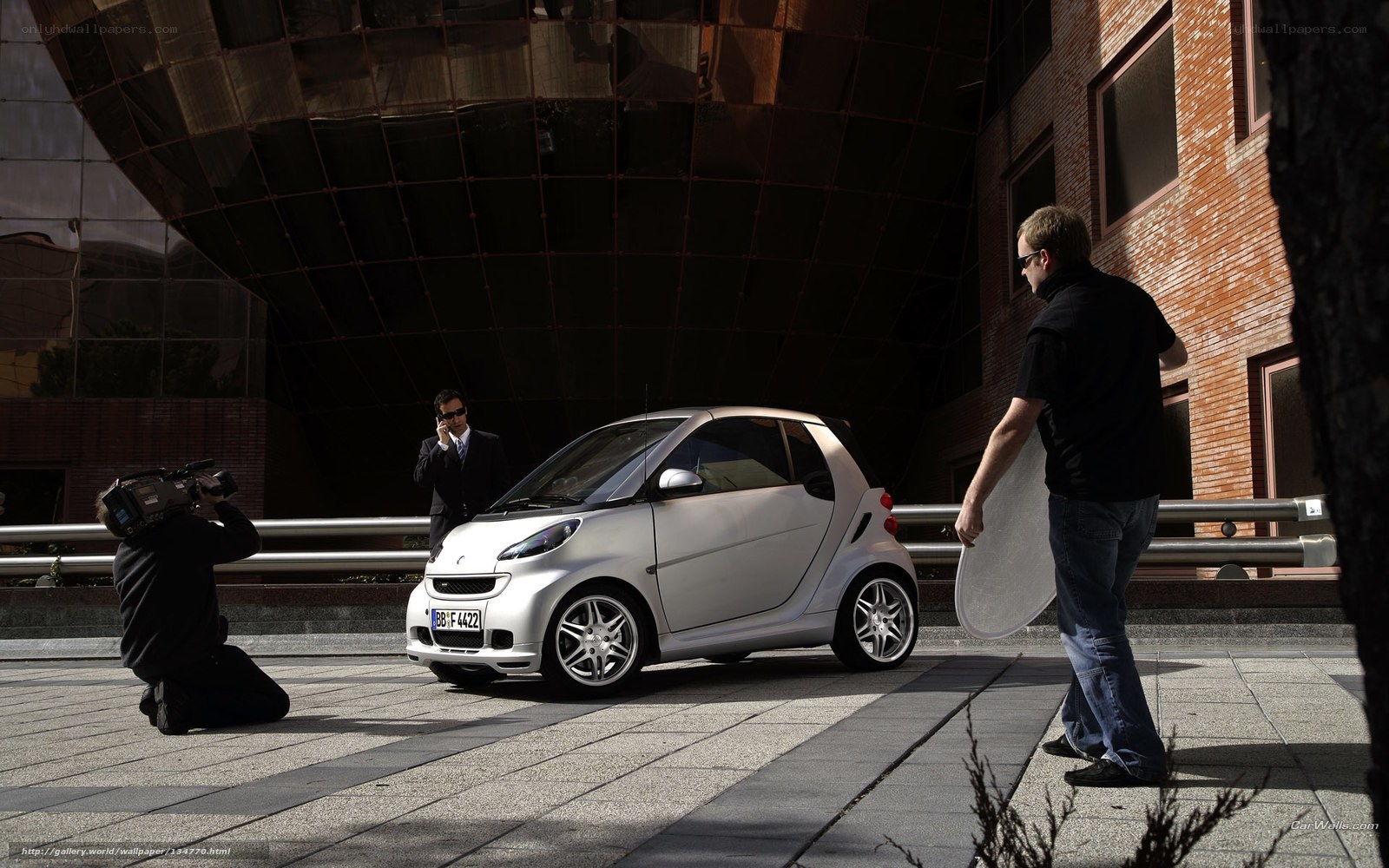 Photography shoot with smart car