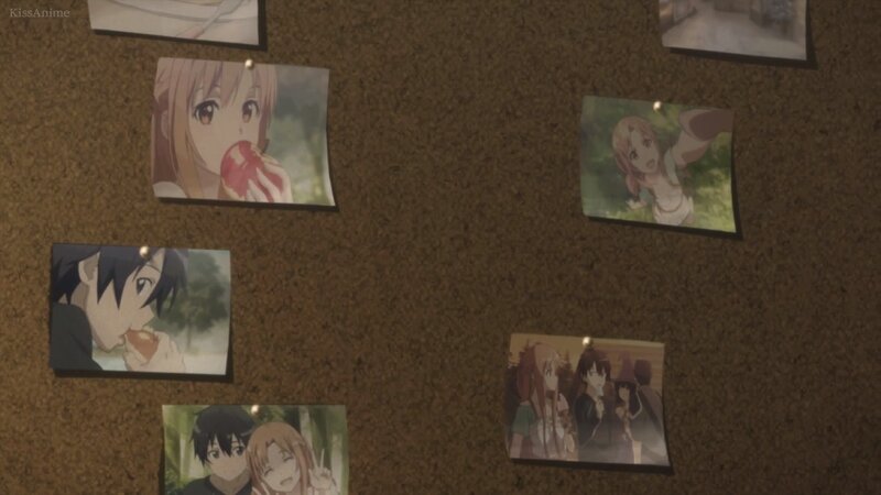 Photos on Corkboard