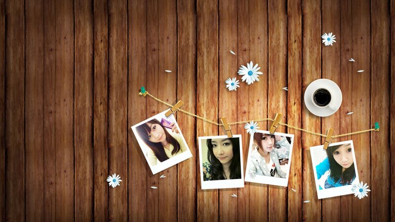 Photos on String