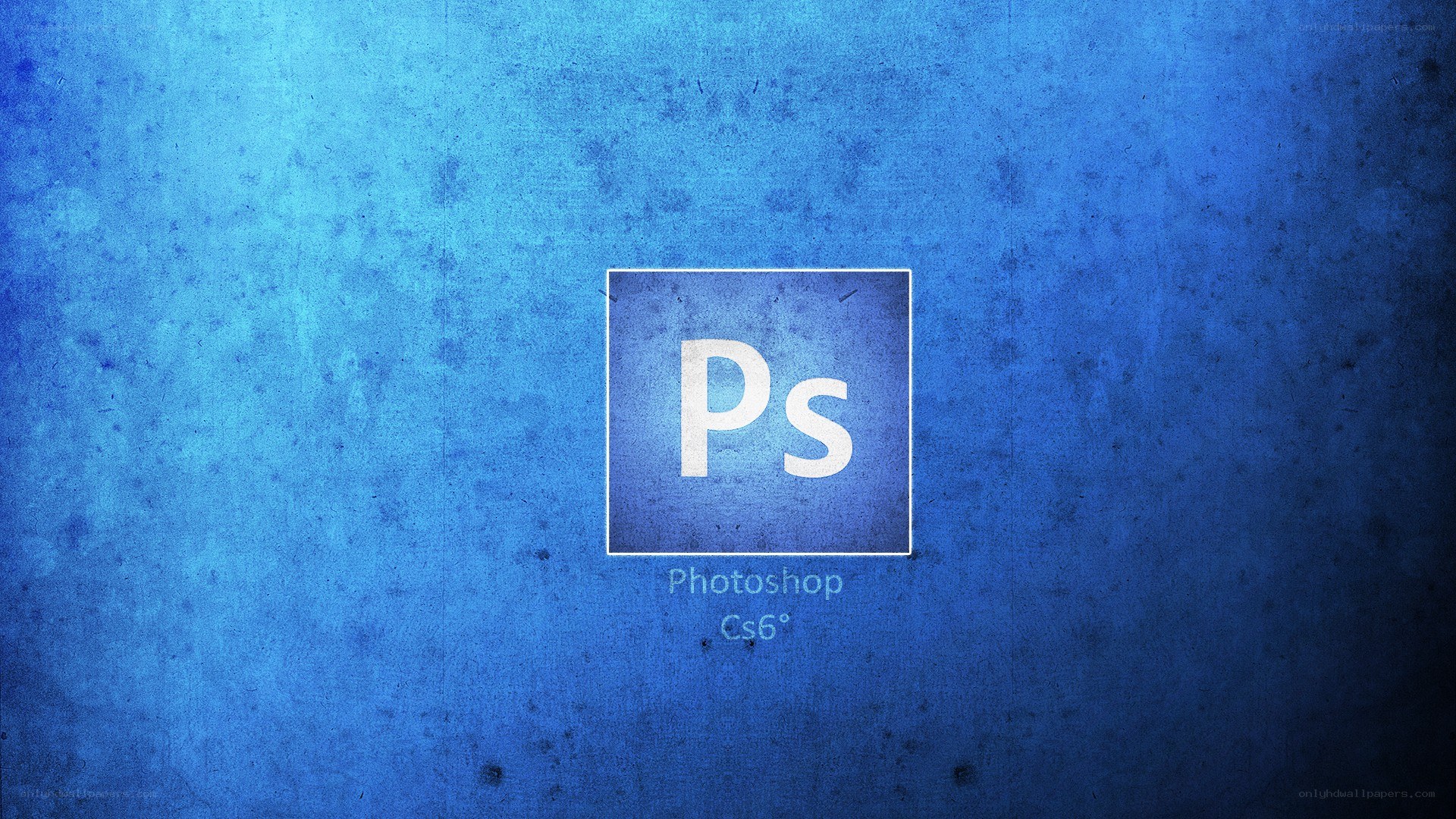 Photoshop Cs6 logo on blue background