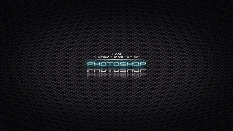 Photoshop mastery text on dark background