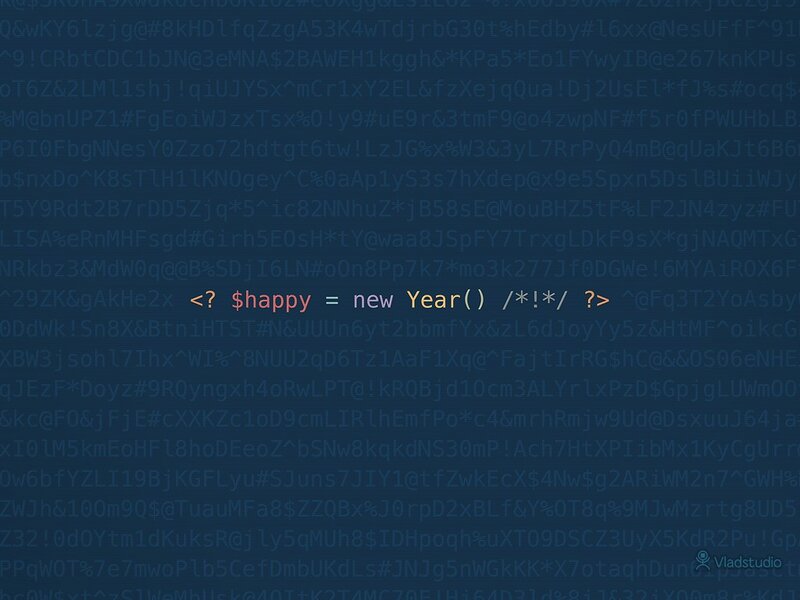 PHP code snippet on dark background