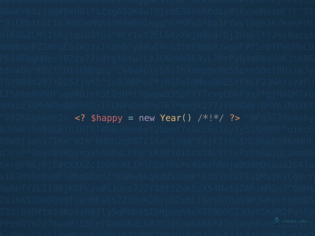 PHP code snippet on dark background