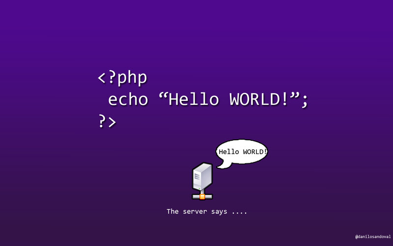 PHP Hello World Code