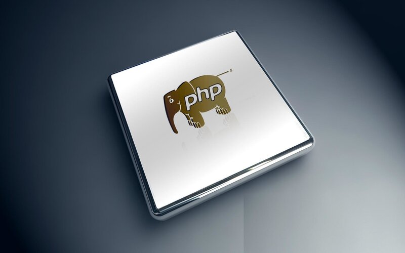 PHP logo on a chip