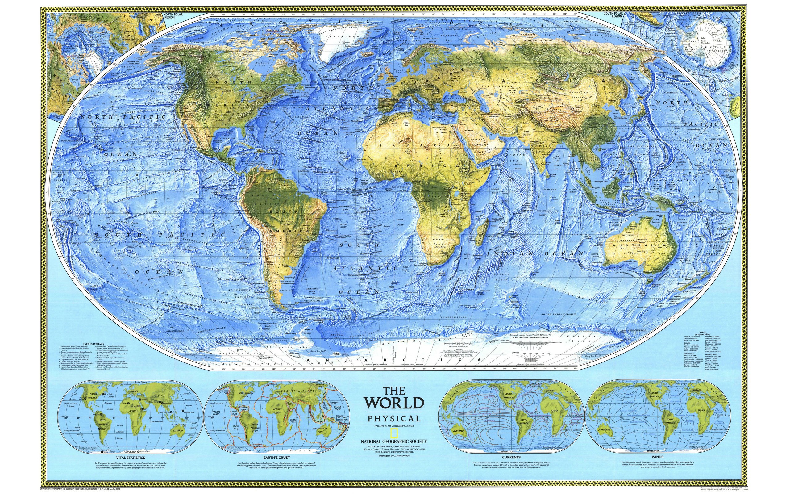 Physical World Map