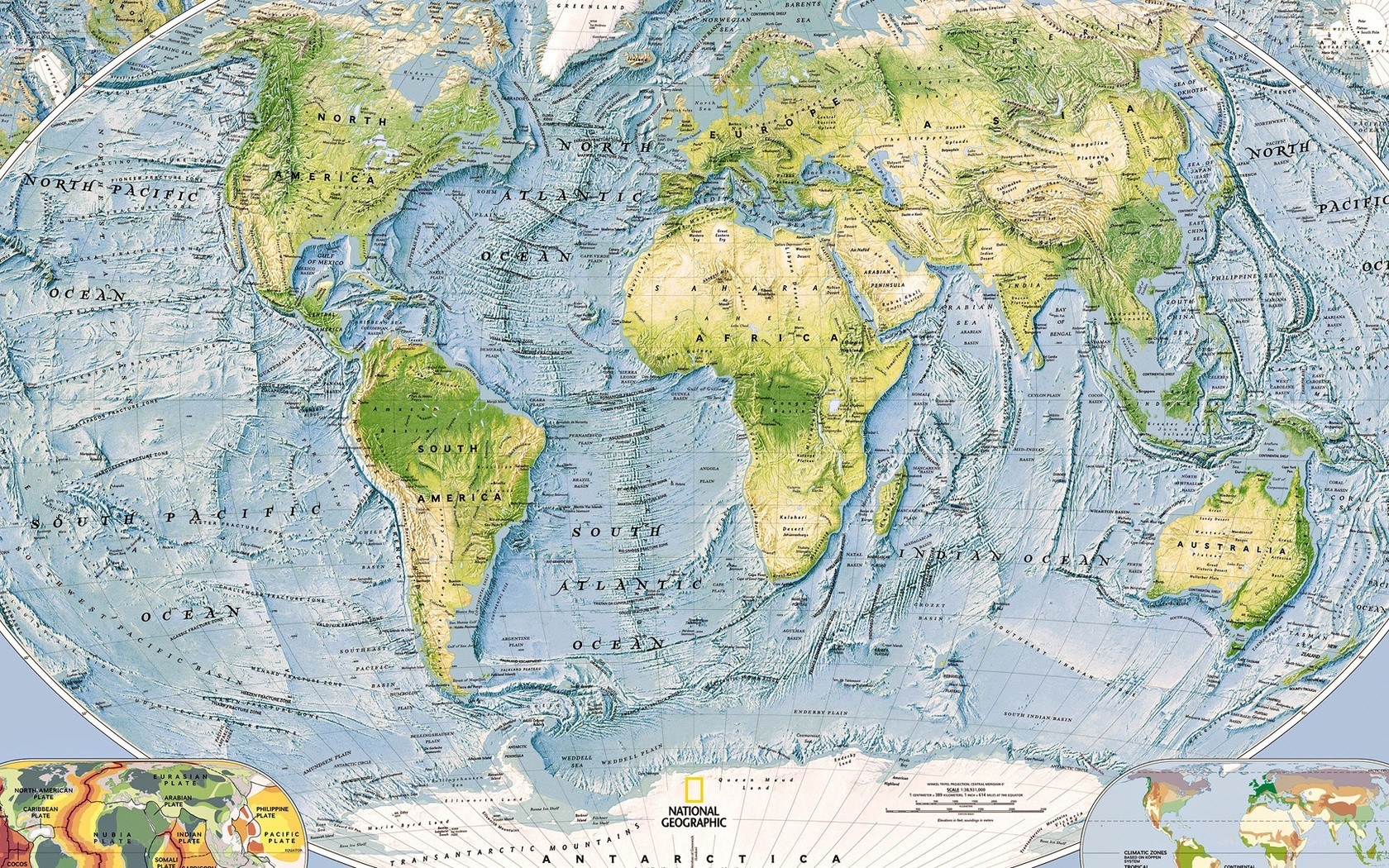 physical world map