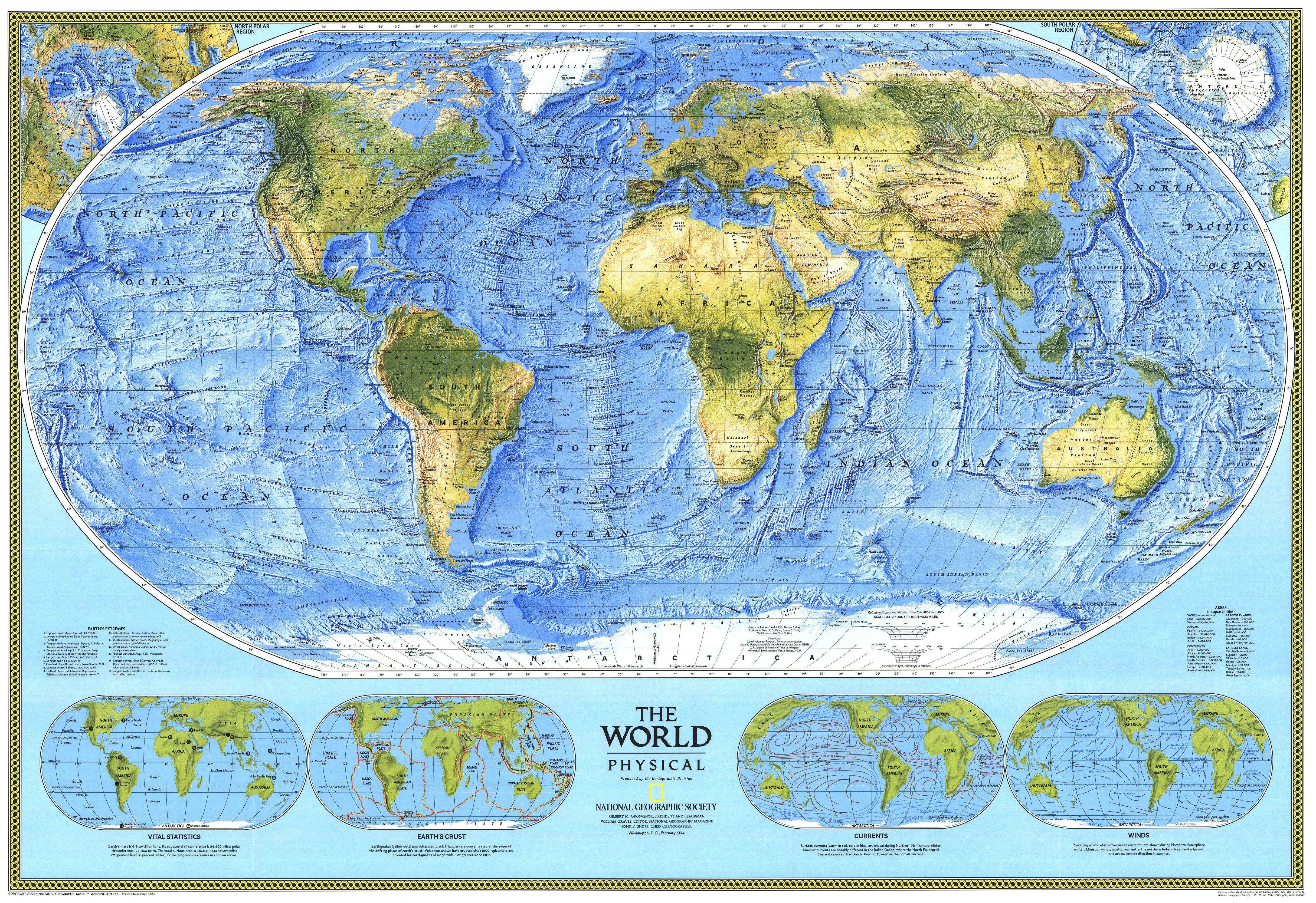 Physical World Map