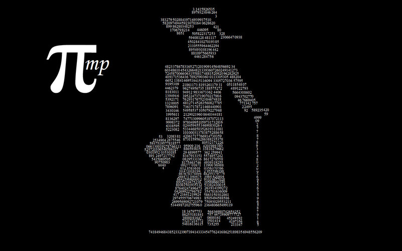 Pi digit art