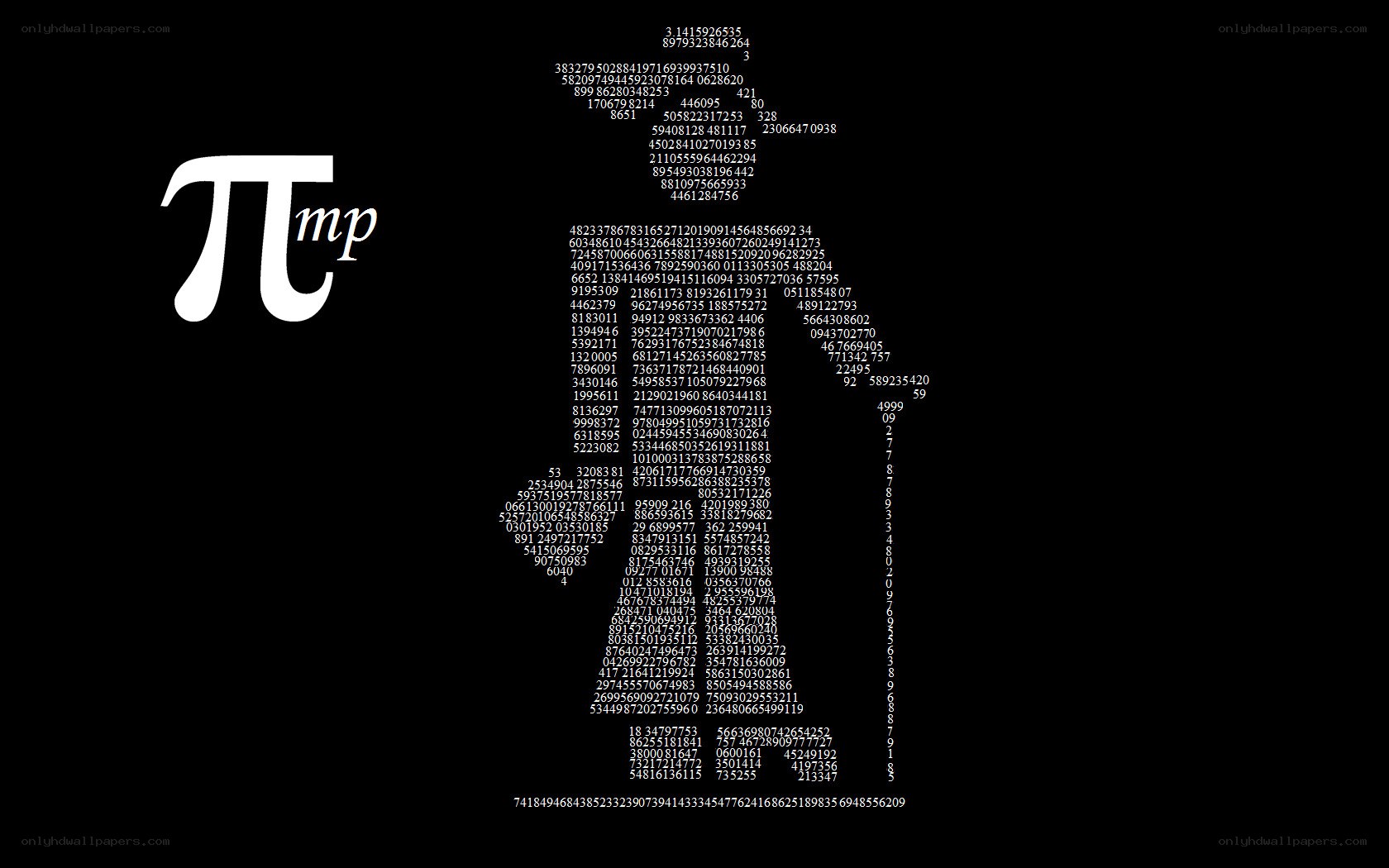 Pi digit art