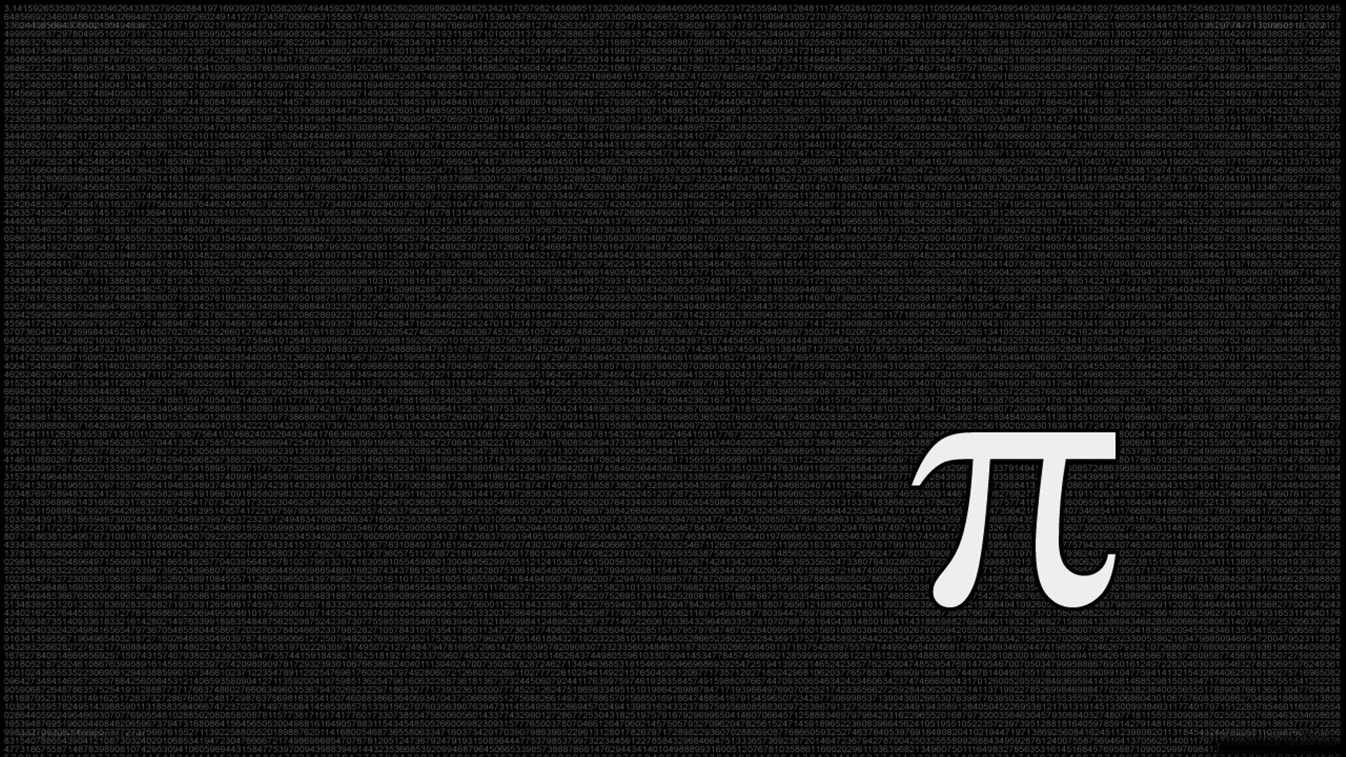 Pi number background