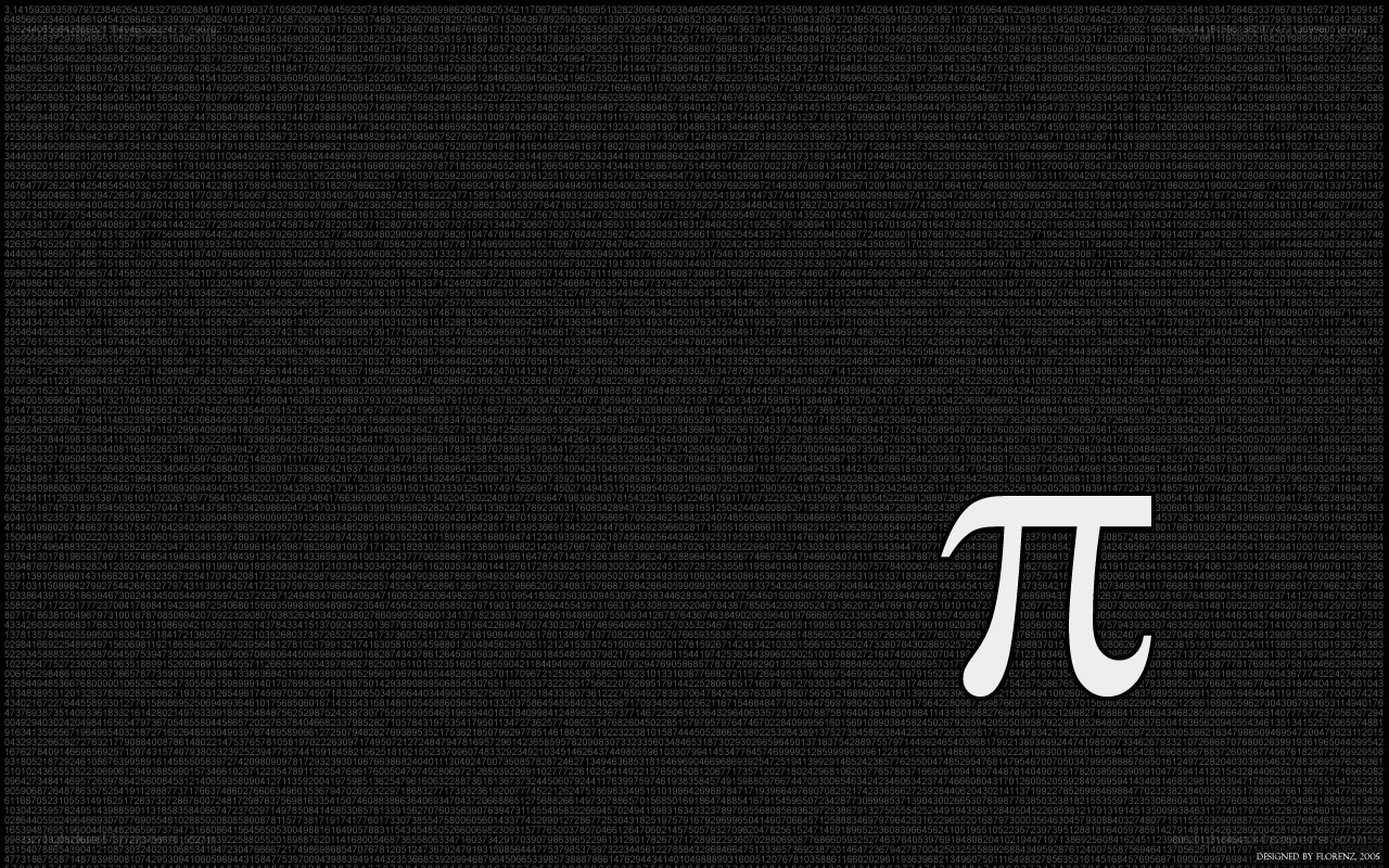 Pi number background