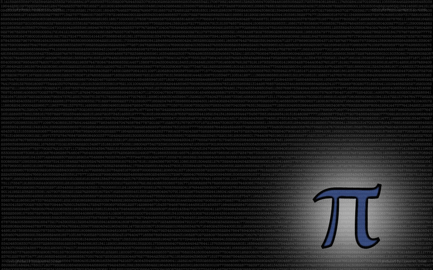 Pi number digits background