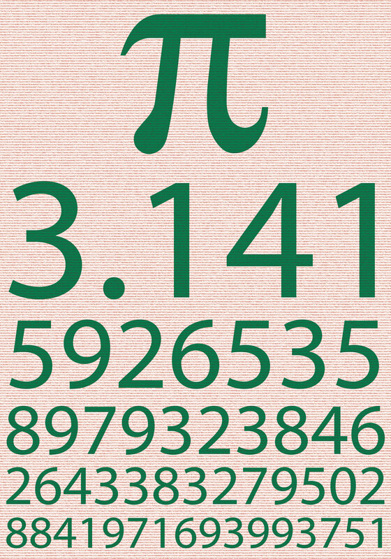 Pi number digits visualization