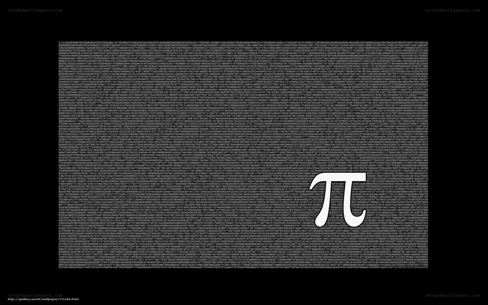 Pi number digits wallpaper