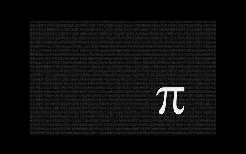 Pi symbol with numerical digits