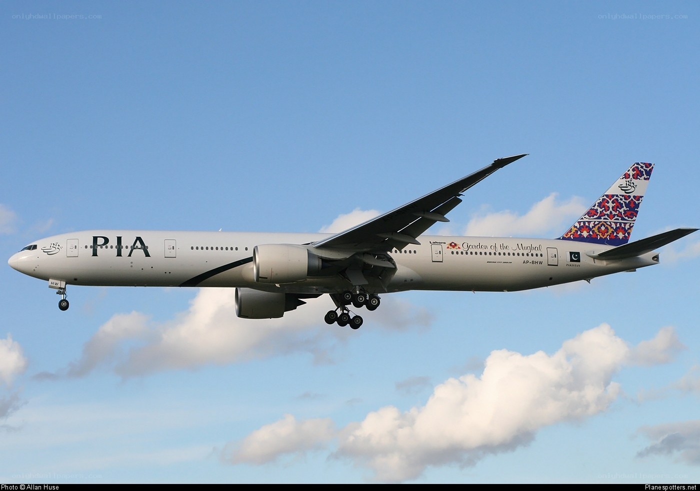 PIA Boeing 777 in flight