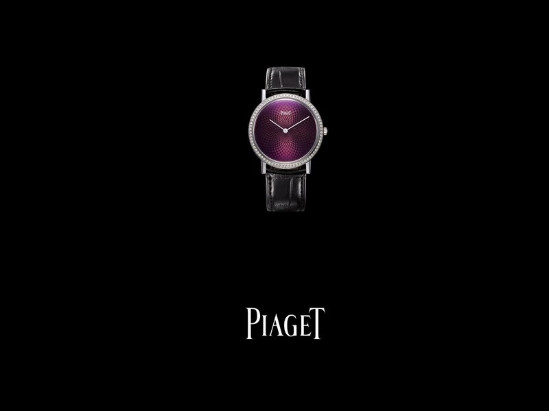 Piaget watch with purple dial