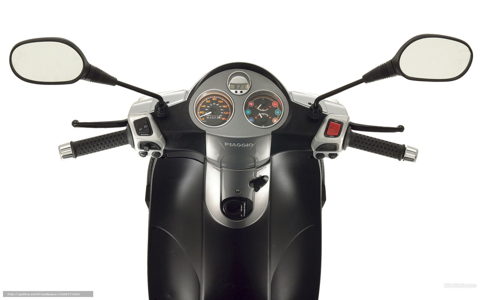 Piaggio scooter dashboard
